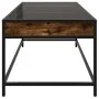 Mesa de centro con Infinity LED roble ahumado 90x50x41 cm de , Mesas de centro - Ref: Foro24-847689, Precio: 96,47 €, Descuen...