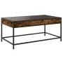 Mesa de centro con Infinity LED roble ahumado 90x50x41 cm de , Mesas de centro - Ref: Foro24-847689, Precio: 96,47 €, Descuen...