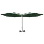Doppelschirm mit grüner Stahlstange 600 cm von vidaXL, Sonnenschirme - Ref: Foro24-312562, Preis: 148,87 €, Rabatt: %