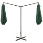 Doppelschirm mit grüner Stahlstange 600 cm von vidaXL, Sonnenschirme - Ref: Foro24-312562, Preis: 148,87 €, Rabatt: %