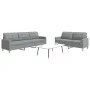Juego de sofás 2 piezas tela gris claro de , Sofás - Ref: Foro24-3278319, Precio: 458,02 €, Descuento: %