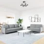 Zweiteiliges Sofaset in hellem Grau aus Stoff. von , Sofas - Ref: Foro24-3278319, Preis: 458,01 €, Rabatt: %