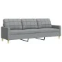 Zweiteiliges Sofaset in hellem Grau aus Stoff. von , Sofas - Ref: Foro24-3278319, Preis: 458,01 €, Rabatt: %