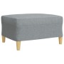 Juego de sofás con reposapiés 4 piezas tela gris claro by , Sofas - Ref: Foro24-3278295, Price: 647,16 €, Discount: %