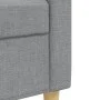 Juego de sofás con reposapiés 4 piezas tela gris claro by , Sofas - Ref: Foro24-3278295, Price: 638,50 €, Discount: %