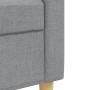 Juego de sofás con reposapiés 4 piezas tela gris claro by , Sofas - Ref: Foro24-3278295, Price: 647,16 €, Discount: %