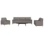 Juego de sofás con cojines 3 piezas tela gris taupé by , Sofas - Ref: Foro24-3278310, Price: 700,18 €, Discount: %