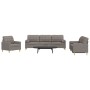 Juego de sofás con cojines 3 piezas tela gris taupé by , Sofas - Ref: Foro24-3278310, Price: 714,17 €, Discount: %