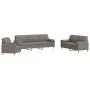 Juego de sofás con cojines 3 piezas tela gris taupé by , Sofas - Ref: Foro24-3278310, Price: 700,18 €, Discount: %