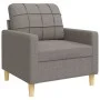 Juego de sofás con cojines 3 piezas tela gris taupé by , Sofas - Ref: Foro24-3278310, Price: 700,18 €, Discount: %