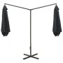 Doppelschirm mit anthrazitfarbener Stahlstange 600 cm von vidaXL, Sonnenschirme - Ref: Foro24-312564, Preis: 146,69 €, Rabatt: %