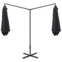 Double umbrella with anthracite steel pole 600 cm by vidaXL, Umbrellas - Ref: Foro24-312564, Price: 150,33 €, Discount: %