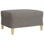 Dreiteiliges Sofaspiel mit Fußhocker und Kissen aus taupefarbenem Stoff. von , Sofas - Ref: Foro24-3278350, Preis: 618,87 €, ...