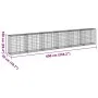 Cesta de gaviones con cubierta hierro galvanizado 600x50x100 cm by , Pots and planters - Ref: Foro24-3295147, Price: 241,94 €...