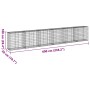 Gabionenkorb mit verzinktem Eisenüberdachung 600x50x100 cm. von , Töpfe und Pflanzgefäße - Ref: Foro24-3295147, Preis: 237,26...