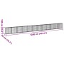 Cesta de gaviones con cubierta hierro galvanizado 1200x50x100cm by , Pots and planters - Ref: Foro24-3295153, Price: 480,42 €...