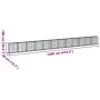 Cesta de gaviones con cubierta hierro galvanizado 1200x50x100cm by , Pots and planters - Ref: Foro24-3295153, Price: 480,33 €...