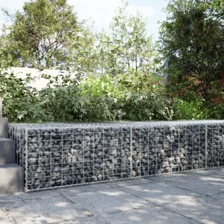 Cesta de gaviones con cubierta hierro galvanizado 200x100x50 cm by , Pots and planters - Ref: Foro24-3295179, Price: 84,31 €,...