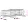 Cesta de gaviones con cubierta hierro galvanizado 200x100x50 cm by , Pots and planters - Ref: Foro24-3295179, Price: 84,31 €,...