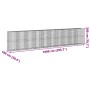 Cesta gaviones con cubierta hierro galvanizado 1000x100x200 cm von , Töpfe und Pflanzgefäße - Ref: Foro24-3295243, Preis: 858...