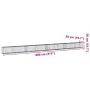 Cesta de gaviones con cubierta hierro galvanizado 800x50x50 cm by , Pots and planters - Ref: Foro24-3295139, Price: 192,24 €,...