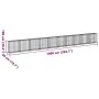 Cesta de gaviones con cubierta hierro galvanizado 1000x50x100cm by , Pots and planters - Ref: Foro24-3295151, Price: 441,93 €...