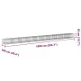 Cesta de gaviones con cubierta hierro galvanizado 1000x100x50cm de , Maceteros y jardineras - Ref: Foro24-3295187, Precio: 42...