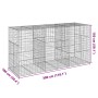 Cesta de gaviones con cubierta hierro galvanizado 300x100x150cm von , Töpfe und Pflanzgefäße - Ref: Foro24-3295215, Preis: 23...