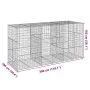 Cesta de gaviones con cubierta hierro galvanizado 300x100x150cm by , Pots and planters - Ref: Foro24-3295215, Price: 232,05 €...