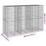 Cesta de gaviones con cubierta hierro galvanizado 300x100x200cm by , Pots and planters - Ref: Foro24-3295229, Price: 279,84 €...