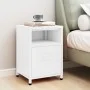 White steel bedside table 35x35x51 cm by , Nightstands - Ref: Foro24-336224, Price: 75,70 €, Discount: %