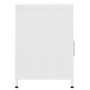Mesita de noche acero blanco 35x35x51 cm de , Mesitas de noche - Ref: Foro24-336224, Precio: 76,94 €, Descuento: %