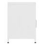 White steel bedside table 35x35x51 cm by , Nightstands - Ref: Foro24-336224, Price: 75,70 €, Discount: %