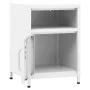 White steel bedside table 35x35x51 cm by , Nightstands - Ref: Foro24-336224, Price: 75,70 €, Discount: %