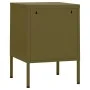 Nachttisch aus olivgrünem Stahl, 35x35x51 cm. von , Nachttische - Ref: Foro24-336207, Preis: 69,95 €, Rabatt: %