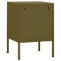Nachttisch aus olivgrünem Stahl, 35x35x51 cm. von , Nachttische - Ref: Foro24-336207, Preis: 71,10 €, Rabatt: %