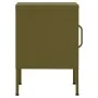 Mesita de noche acero verde oliva 35x35x51 cm de , Mesitas de noche - Ref: Foro24-336207, Precio: 69,95 €, Descuento: %