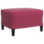 Juego de sofás con cojines 3 piezas terciopelo rojo tinto by , Sofas - Ref: Foro24-3278425, Price: 548,89 €, Discount: %