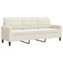 Juego de sofás con cojines 2 piezas terciopelo crema by , Sofas - Ref: Foro24-3278419, Price: 570,36 €, Discount: %