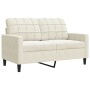 Juego de sofás con cojines 2 piezas terciopelo crema by , Sofas - Ref: Foro24-3278419, Price: 579,59 €, Discount: %