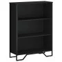 Estantería de madera de ingeniería negra 80x31x106 cm de , Librerías y estanterías - Ref: Foro24-848624, Precio: 59,51 €, Des...