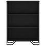 Estantería de madera de ingeniería negra 80x31x106 cm de , Librerías y estanterías - Ref: Foro24-848624, Precio: 60,16 €