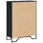Estantería de madera de ingeniería negra 80x31x106 cm de , Librerías y estanterías - Ref: Foro24-848624, Precio: 59,51 €, Des...