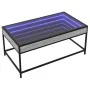 Mitteltisch mit Infinity LED in Grau Sonoma 90x50x41 cm von , Couchtisch - Ref: Foro24-847690, Preis: 100,85 €, Rabatt: %