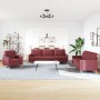 Juego de sofás 3 piezas tela rojo tinto by , Sofas - Ref: Foro24-3278293, Price: 649,92 €, Discount: %