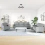 Dreiteiliges Sofaset in hellem Grau aus Stoff. von , Sofas - Ref: Foro24-3278287, Preis: 587,38 €, Rabatt: %