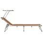 Tumbonas plegables con techo 2 uds aluminio y textilene marrón de vidaXL, Tumbonas - Ref: Foro24-312461, Precio: 183,76 €, De...