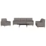 Juego de sofás con reposapiés 4 piezas tela gris taupé by , Sofas - Ref: Foro24-3278302, Price: 712,85 €, Discount: %