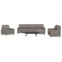 Juego de sofás con reposapiés 4 piezas tela gris taupé de , Sofás - Ref: Foro24-3278302, Precio: 725,10 €, Descuento: %