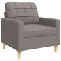 Juego de sofás con reposapiés 4 piezas tela gris taupé de , Sofás - Ref: Foro24-3278302, Precio: 725,10 €, Descuento: %